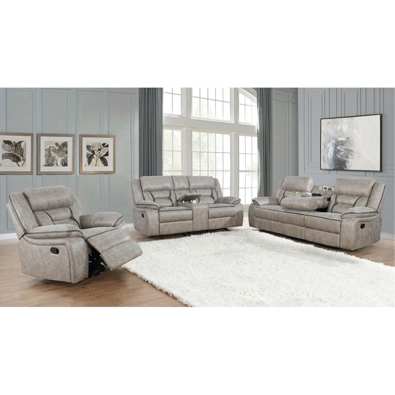 Fauteuil inclinable et pivotant avec accoudoirs coussinés Brazelton