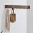 Rundell Pomona Metal and Wood Wall Coat Hook, 48 in. , Brown, 6-Hook Entryway Rack for Jackets, Scarves & Bags, Strong, Slim Wooden Design for Tight Spaces, Solid Finish, Solid Pine Wood & Metal
