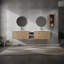Meuble-lavabo mural 84 po avec lavabo et armoire d'appoint 84 po