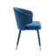 Agness Velvet Upholstered Dining Chairs with Gold Trim-1271410999