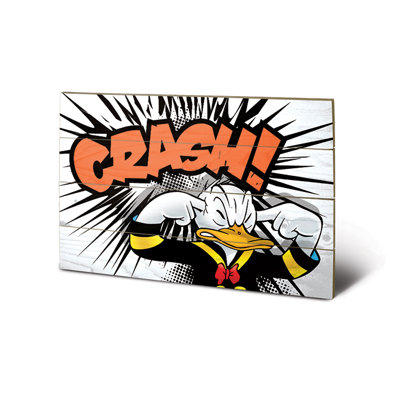 Donald Duck Crash Graphic Art Print
