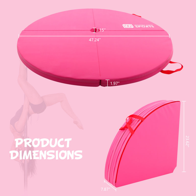 Pole Dance Mat Pole Mats Pliable, Rose
