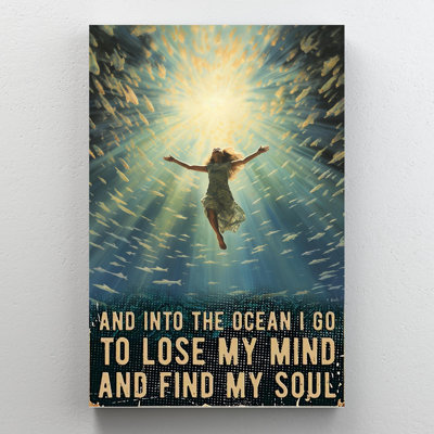 " Woman Swim And Into The Ocean I Go "