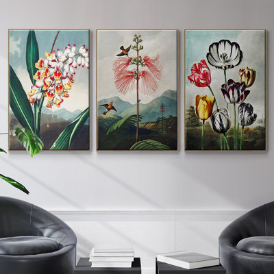 " Temple Of Flora VI " 3 - Pieces