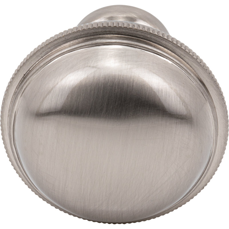 Purity 1 5/16" Diameter Round Knob, Brushed Satin Nickel