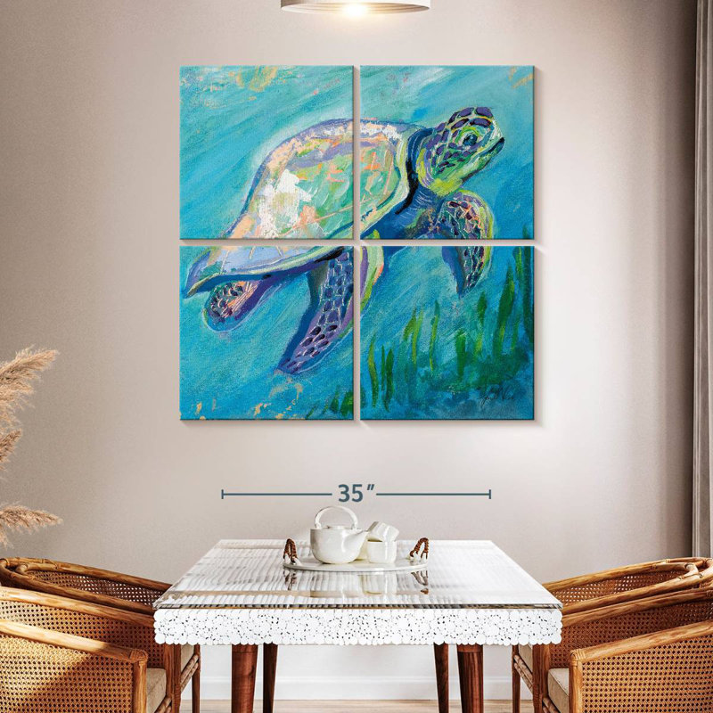 Tortue de mer Brampt, H 45 po x l 45 po