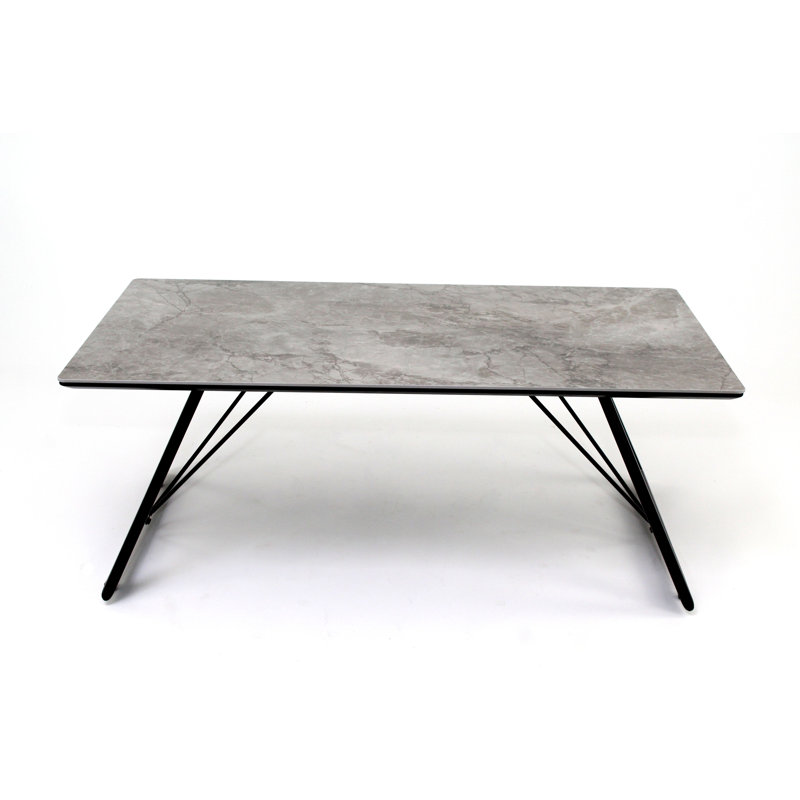 Adamik Sled Coffee Table with Storage, Dark Grey