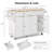 Fluted Kitchen Island With Storage