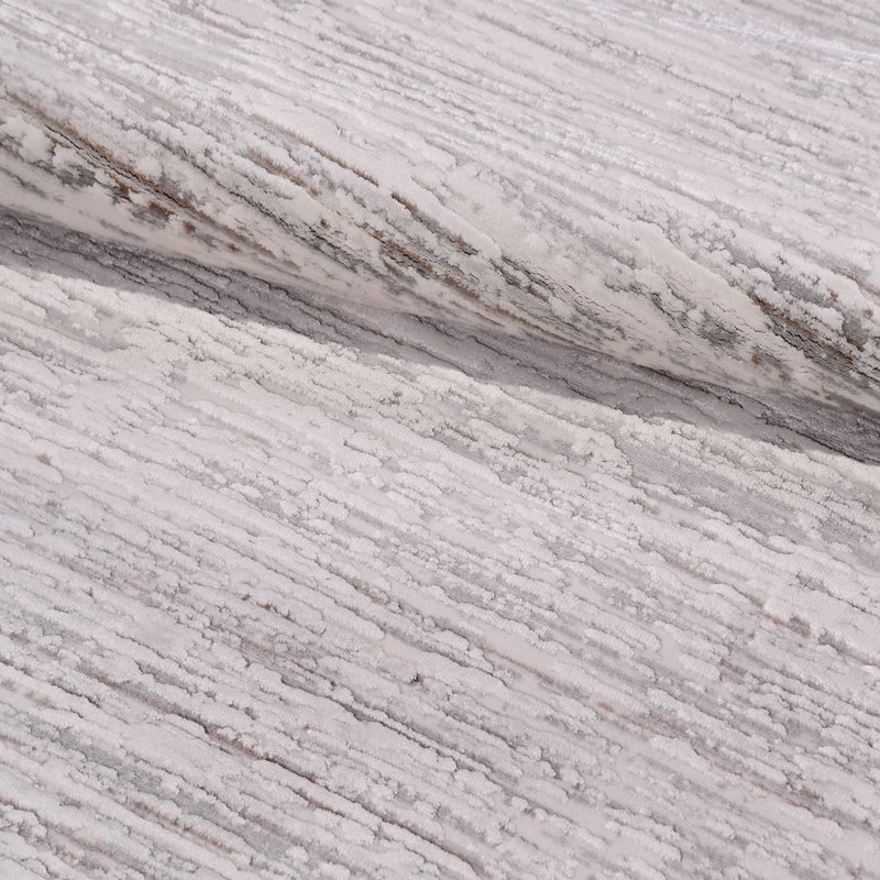 Tapis beige moderne lavable à la machine, Rectangle de 2 pi 7 po x 5 pi