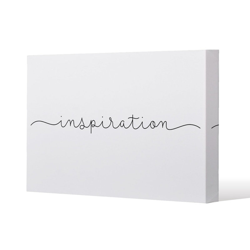 Text Inspiration Slim Style Canvas Print, 15mm Slim Real wood., 20 cm H x 30 cm W