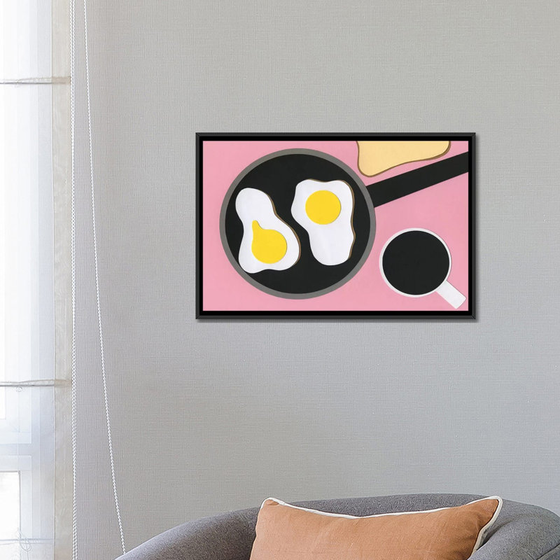 «Mr. D'z Breakfast», reproduction d'art sur toile encadrée, H 18 po x l 26 po, Noir