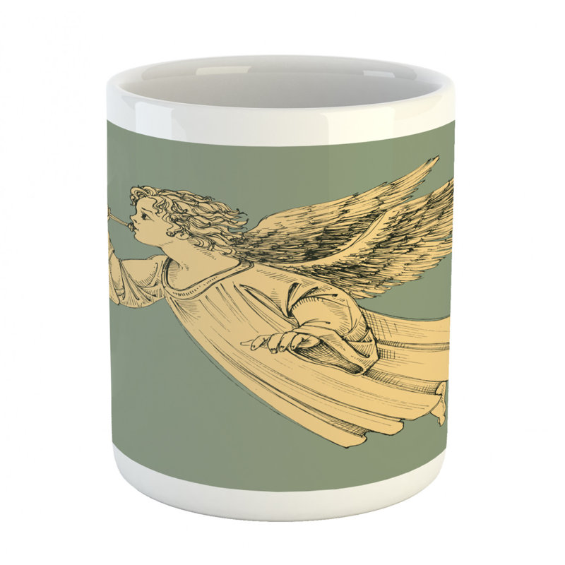 Grande tasse à café ange