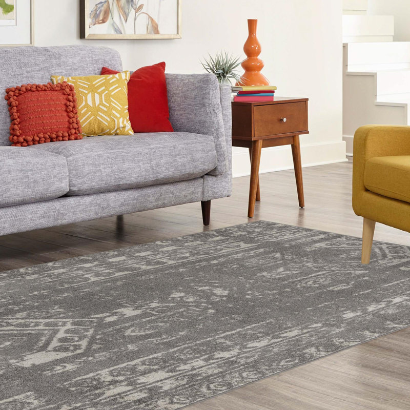 Geometric Indoor Rug, Rectangle 7'10" x 10'