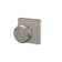 Bowery Double Dummy Knob with Collins Trim