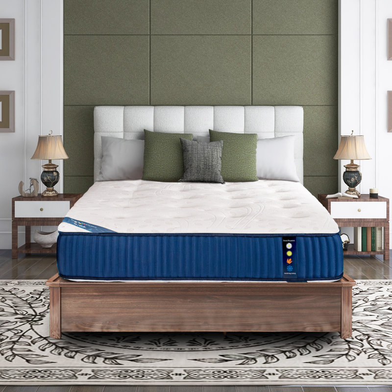Kiruna 13" Plus 2-Sided Hybrid Mattress with Cooling and Pressure-Relieving Foams, Made in USA, Twin XL, 13"
