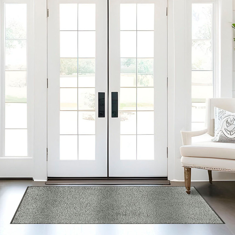 Tapis de sol lavable Latitude Run Topanga, Gris froid, L 30 po x L 48 po