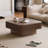31.5'' Square Coffee Table With Storage Solid Wood Veneered-235111315