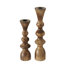 11.75'' H Wood Tabletop Candlestick