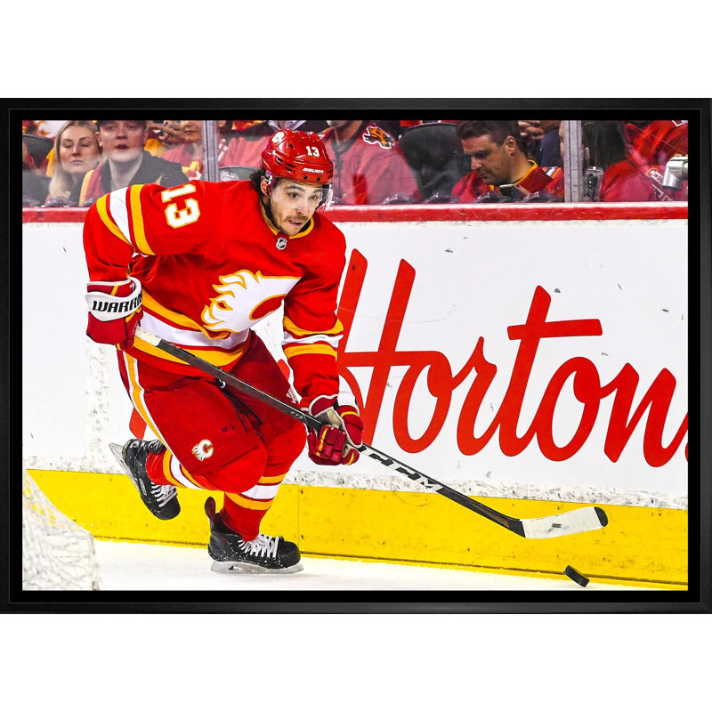 Johnny Gaudreau, toile encadrée 20 x 29, Calgary Flames