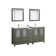 72" Double Bathroom Vanity with Top with Mirror