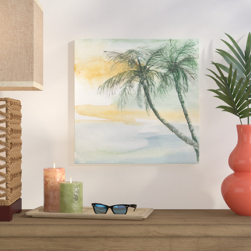 Island Sunset II, reproduction d'art sur toile tendue, H 18 po x l 18 po x P 1,5 po