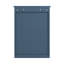 Armoire à pharmacie murale de 20 po avec miroir - Armoire de rangement de salle de bain bleue avec tablette réglable, porte à fermeture en douceur, bois massif et panneau de fibres à densité moyenne - Économiseur d'espace au-dessus de la toilette