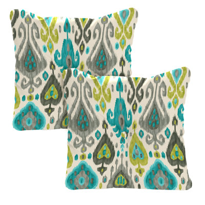 24" x 24" Tufted Outdoor Chair Back Cushion with Button (Set of 2)
