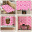 Papier peint auto-adhésif à motif de griffonnage à motif de cœur rose, adhésif et amovible 17,7 po x 118 po (45 x 300 cm)