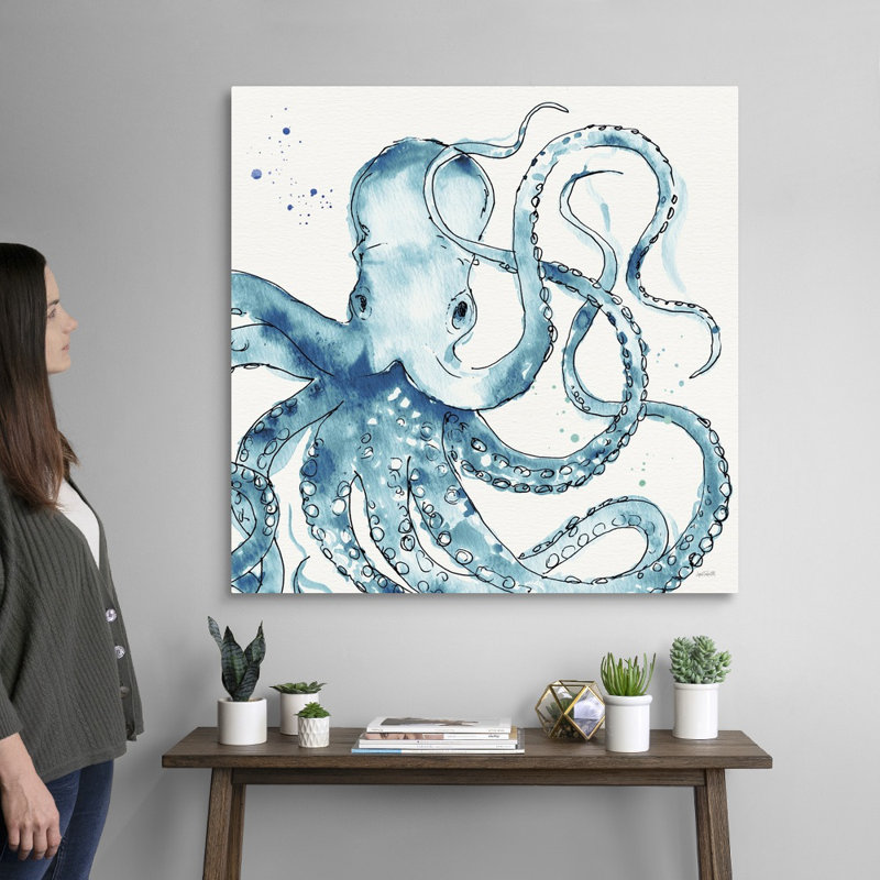 Reproduction d’art sur toile, "Deep Sea VIII" par Anne Tavoletti, Toile tendue, H 36 po x l 36 po x P 1,25 po