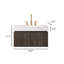 Single Bathroom Vanity with Cultured Marble Top