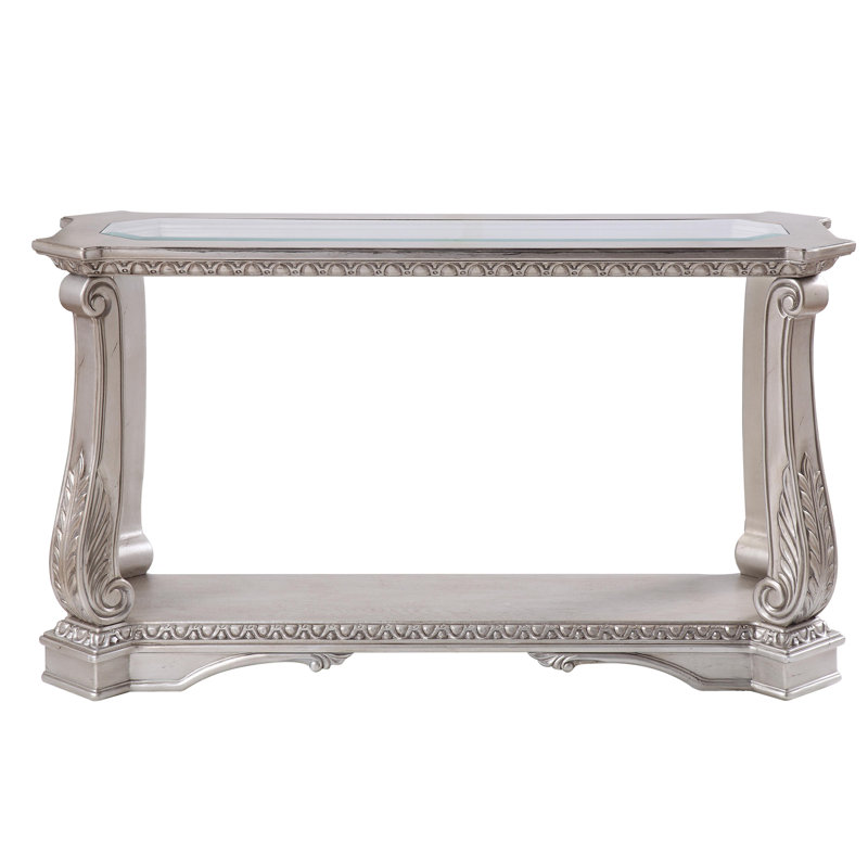 Genic 54'' Glass Top Console Table