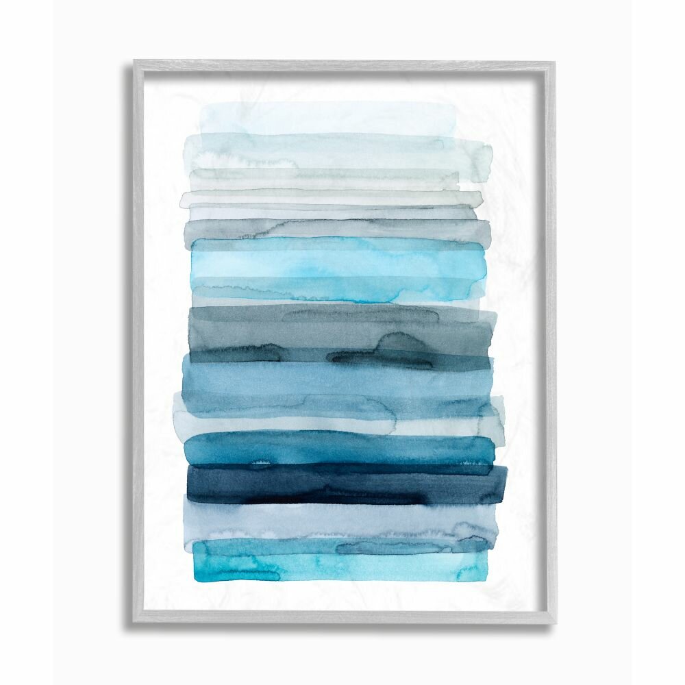 Stupell Industries Water Inspired Abstract Lines by Grace Popp ...