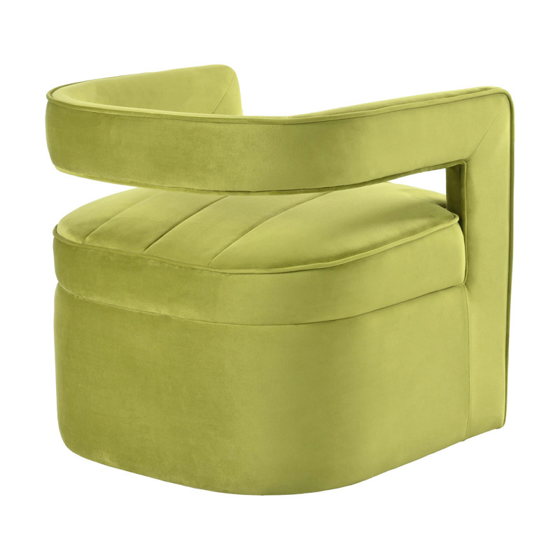 Fauteuil d'appoint Tordis, Velours vert