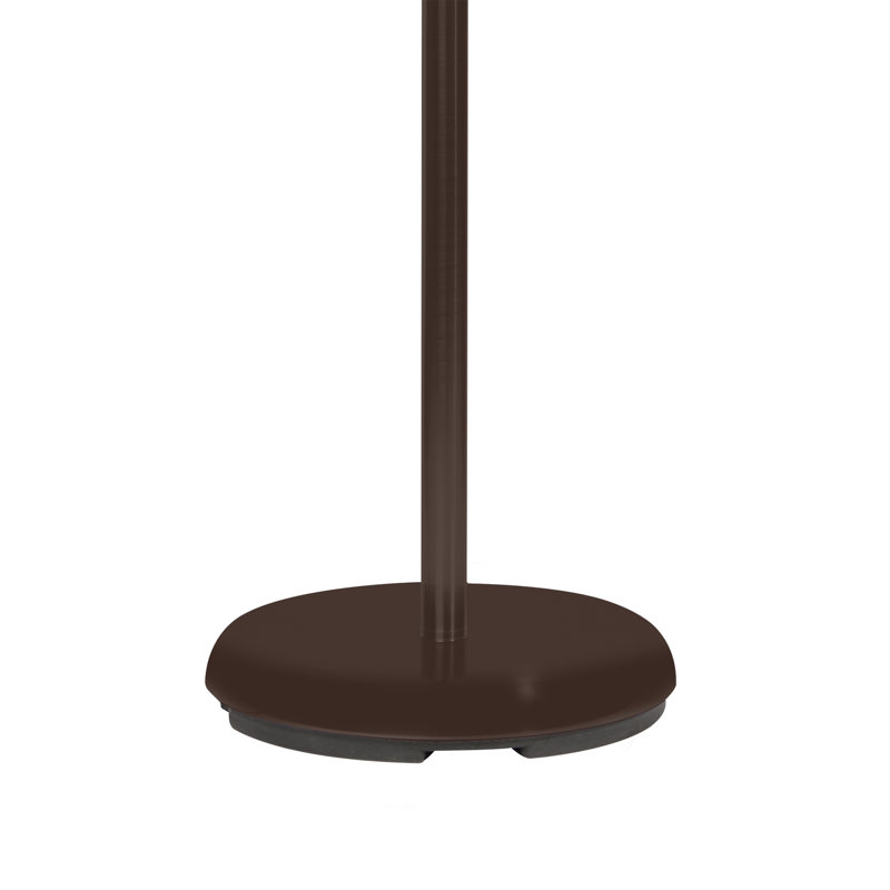 Webster Adjustable LED Floor Lamp Adjustable Glass Shade, Floor Step Switch