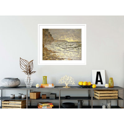 «Seafront Fecamp» par Claude Monet, impression giclée sur cadre