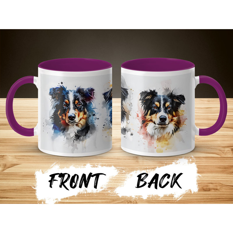 Ceramic Coffee Mug, Purple, 1