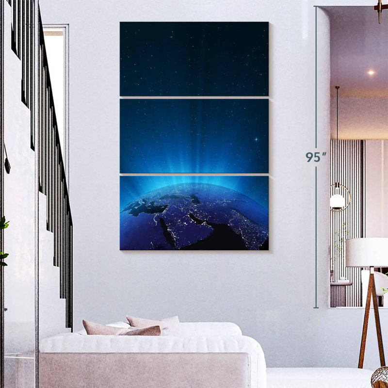 Oberle Glowing Earth, 74" H x 48" W