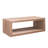 Rustic Beaded Edge Coffee Table – 47.6" Rectangular Center Table With Open Storage Shelf, Natural Finish, Modern Farmhouse Style-84581760