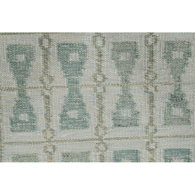 Scandinavian Wool Geometric Area Rug, Rectangle 10' x 14'