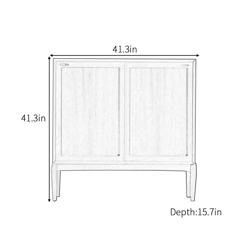 Retro minimalist high-end sideboard