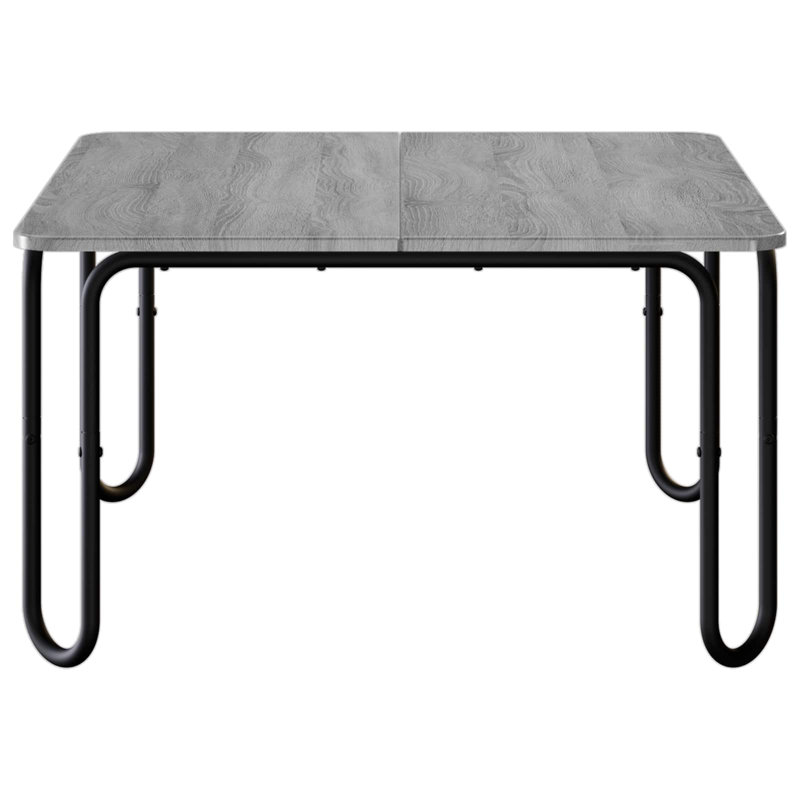 Coffee Table, 45cm H x 59cm W x 59cm D, Grey Sonoma / Black, Grey Sonoma