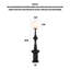 Luminaire sphérique colonne Mid-Century