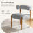 Lambrecht Modern Chenille Dining Chairs with Solid Wood Legs-990560-990561