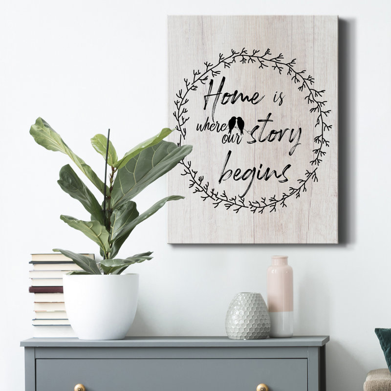 «Where Our Story Begins», reproduction sur toile tendue, H 48 po x l 32 po