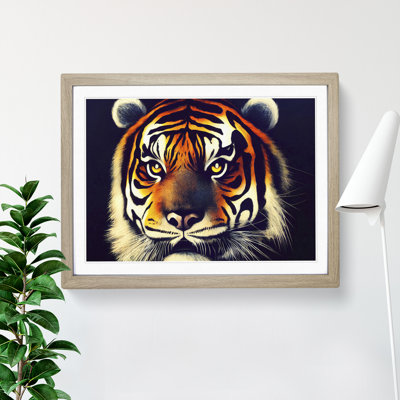 A Tiger Portrait Vol.4 1 Piece Single Picture Frame Wall Art