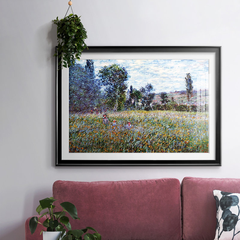 " The Meadow, 1880 ", 15" H x 21" W x 1.5 D, Black