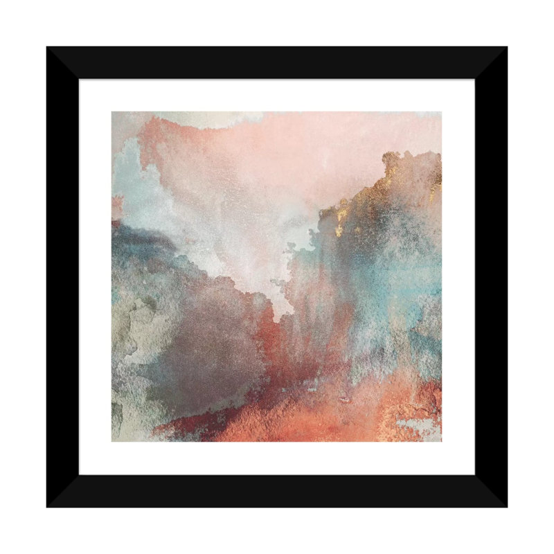 Reproduction d’art, "Paper clouds" par Elisabeth Fredriksson, Blanc, H 16 po x l 16 po x P 1 po, Papier encadré noir