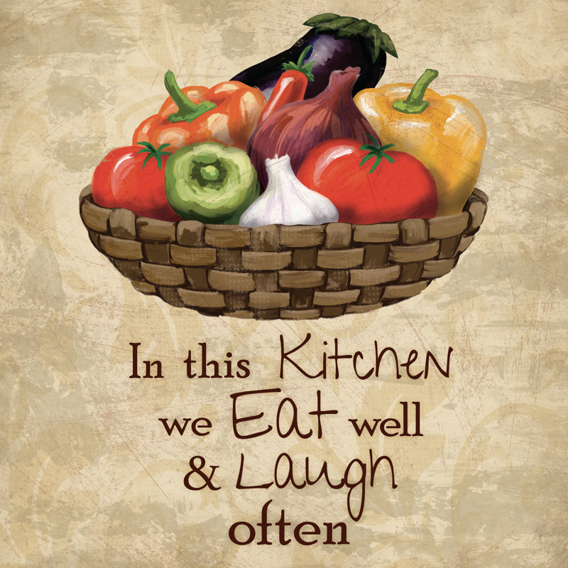 Veggie Kitchen - Wrapped Canvas Painting, 51cm H x 51cm W x 3.8cm D