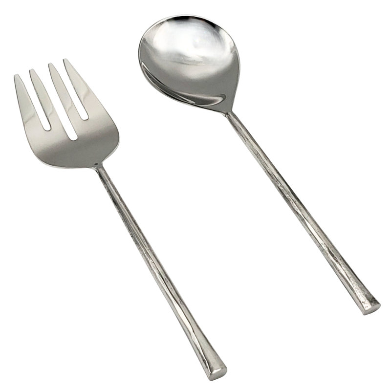 Ensemble de service à salade argenté Sardar