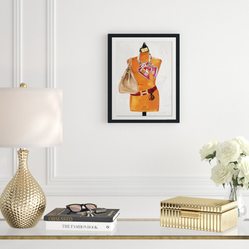 «Dress for Success», reproduction, H 27,5 po x l 21,5 po x P 0,75 po, Cadre espresso